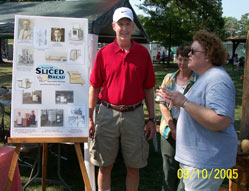 Two of the Sliced Bread Committee members stand together to talk about the upcoming event. Click the photo to see a closer view.