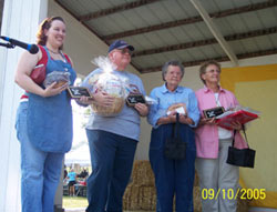 The four winners of the Bread Baking Contest recieved many different prizes. Click the photo to see a closer view.